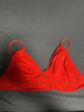 VS Red Lace Bralette